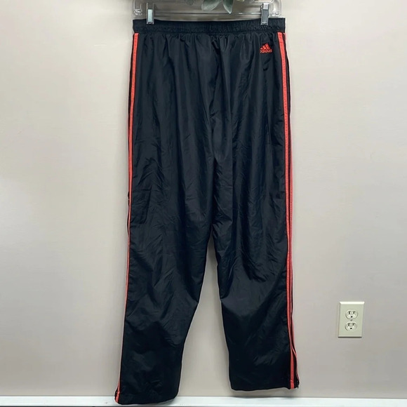 Adidas Vintage Mesh Lined 3 Stripe Track Windbreaker Pants AUZ001 Large - Picture 4 of 16
